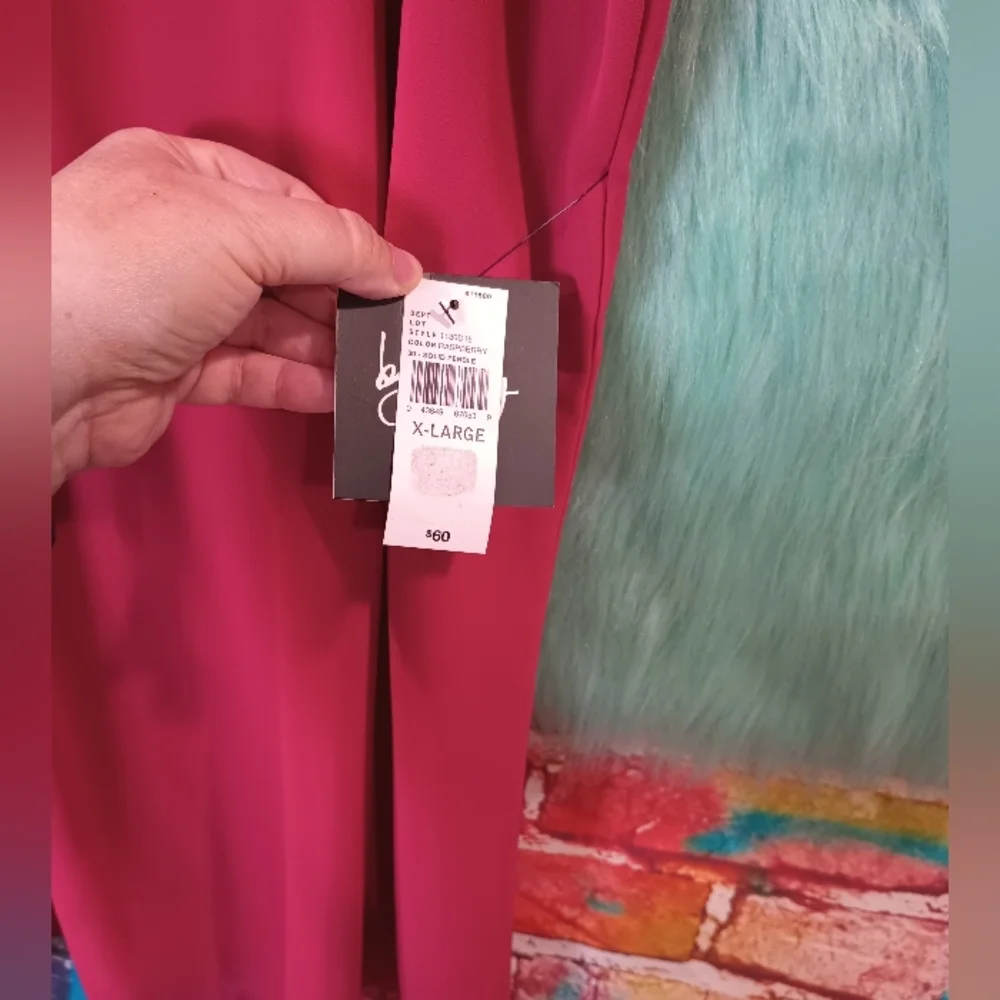 By and By Raspberry Sleeveless Dress Size XL NWT - Picture 7 of 8